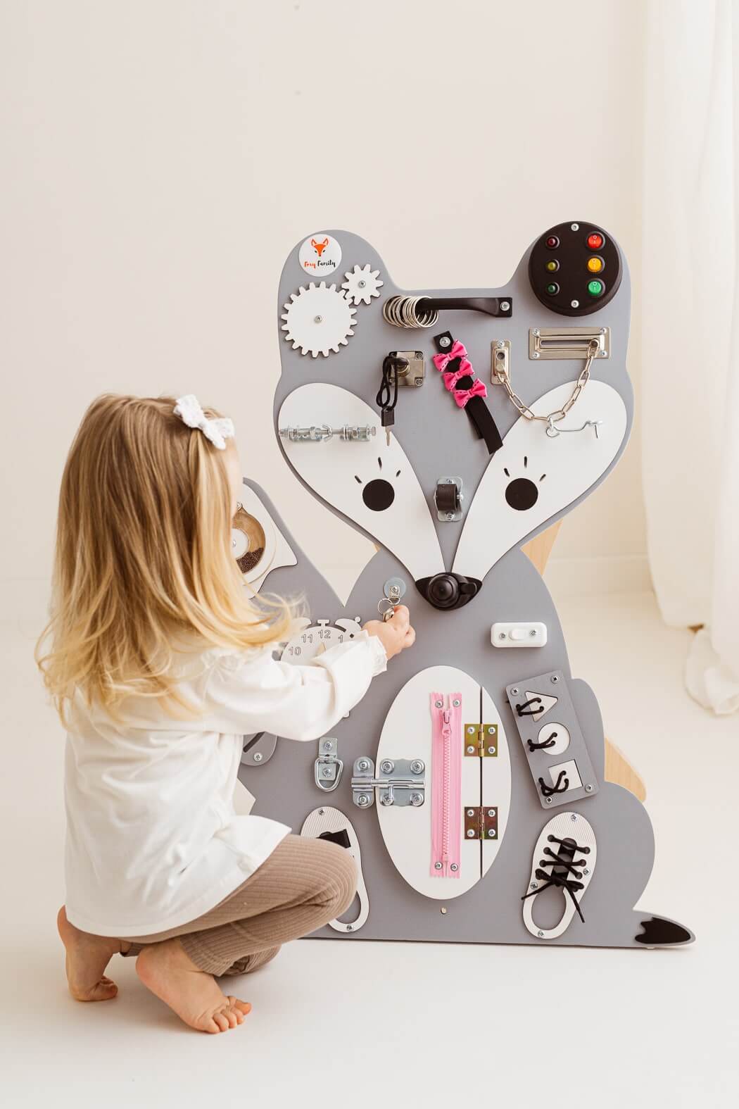 Motorikbrett / Motorikwand Fuchs