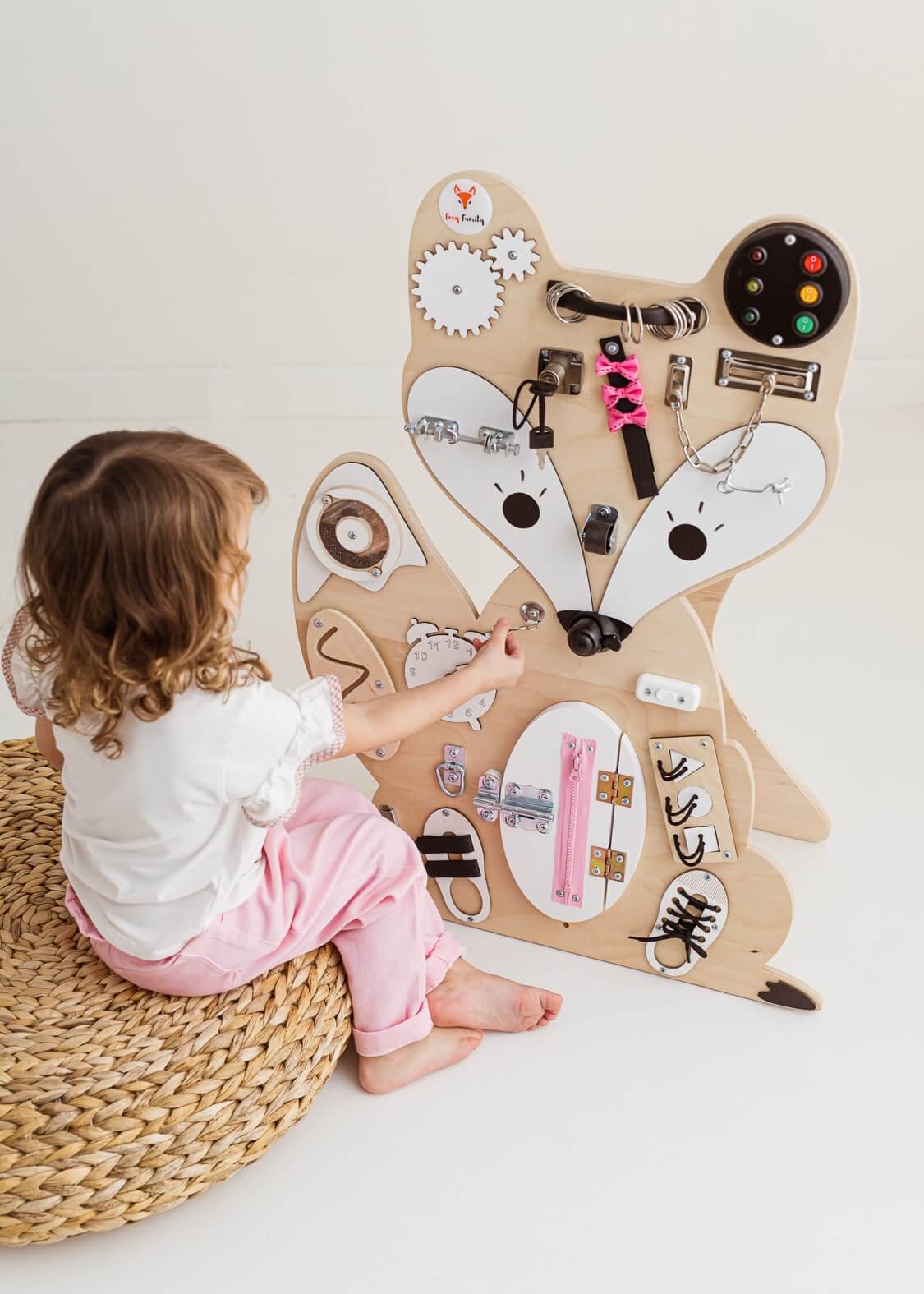 Motorikbrett / Motorikwand Fuchs