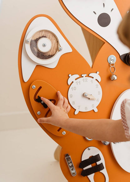 Motorikbrett / Motorikwand Fuchs