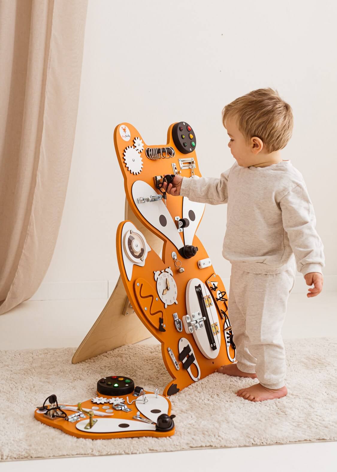 Motorikbrett / Motorikwand Fuchs