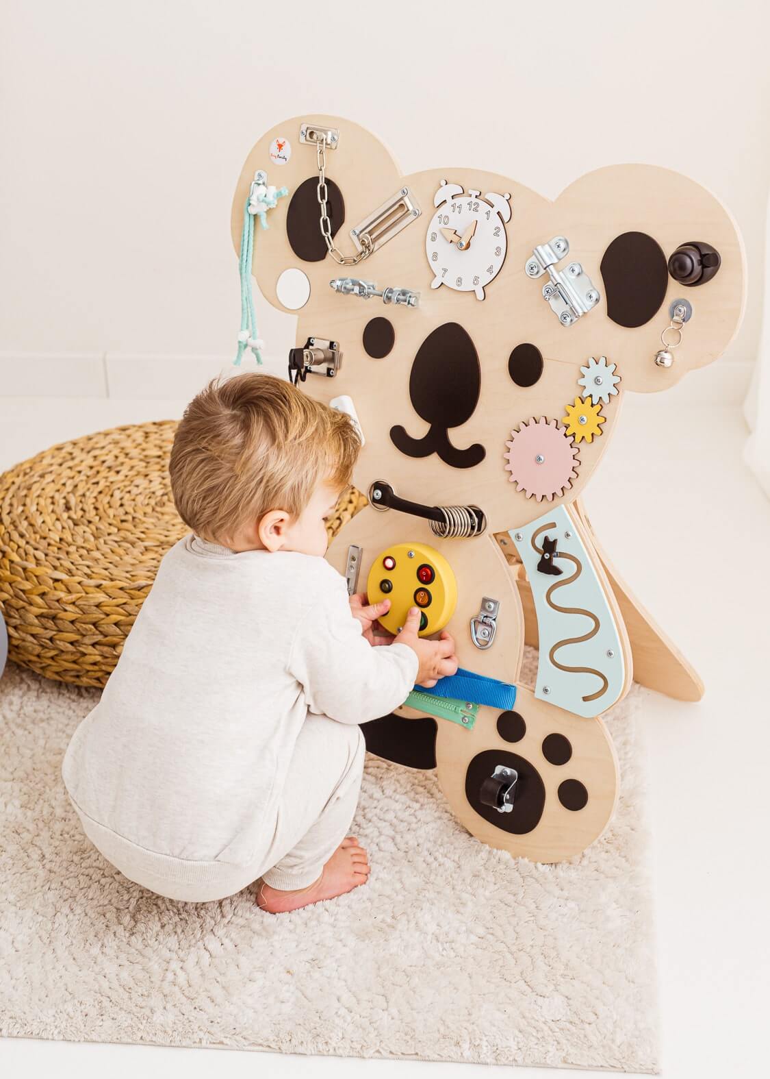 Motorikbrett / Motorikwand Kuno Koala