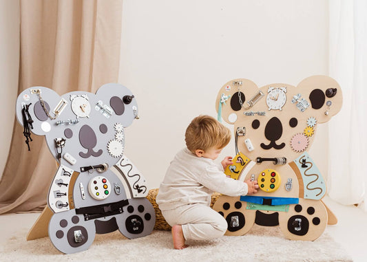 Motorikbrett / Motorikwand Kuno Koala