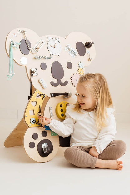 Motorikbrett / Motorikwand Kuno Koala