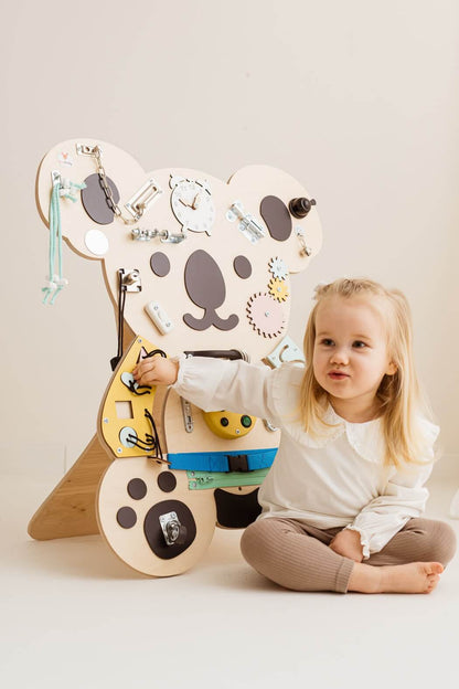 Motorikbrett / Motorikwand Kuno Koala