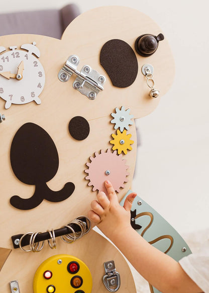 Motorikbrett / Motorikwand Kuno Koala