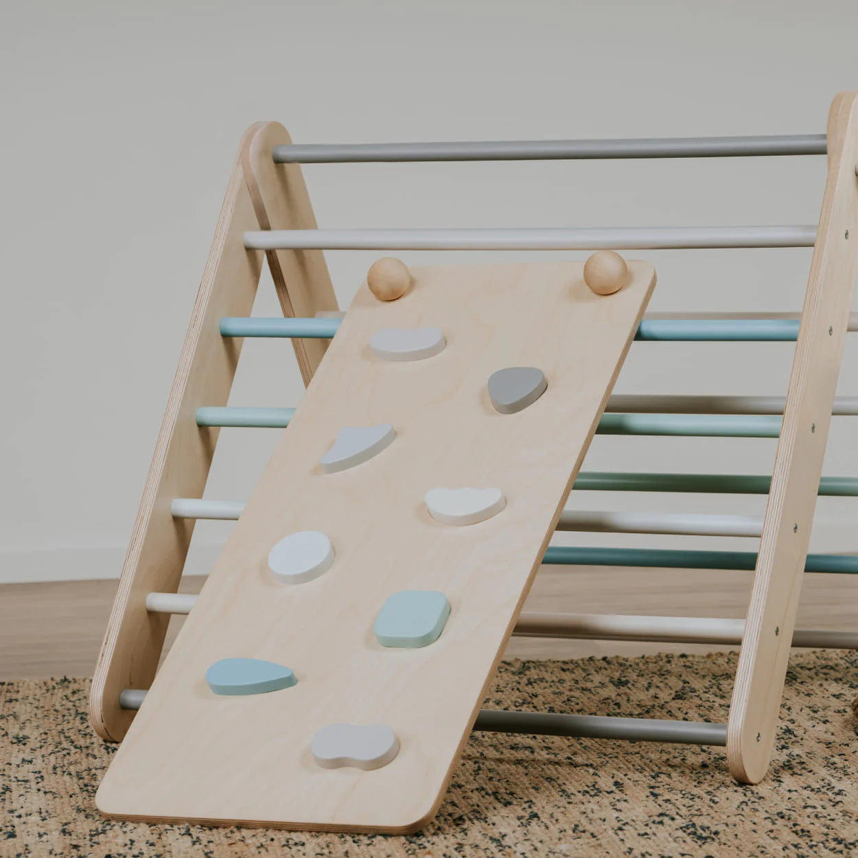 Pikler Kletterdreieck mit Rampe & Sprossenwand
