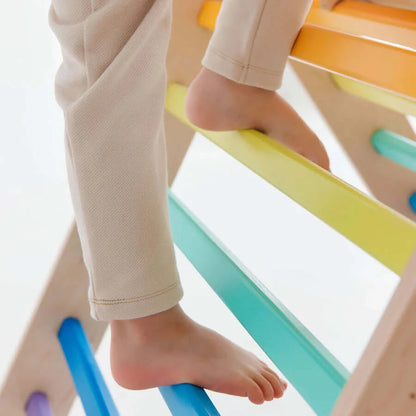 XXL set Pikler triangle, 2x slide board, swing arch - different colors