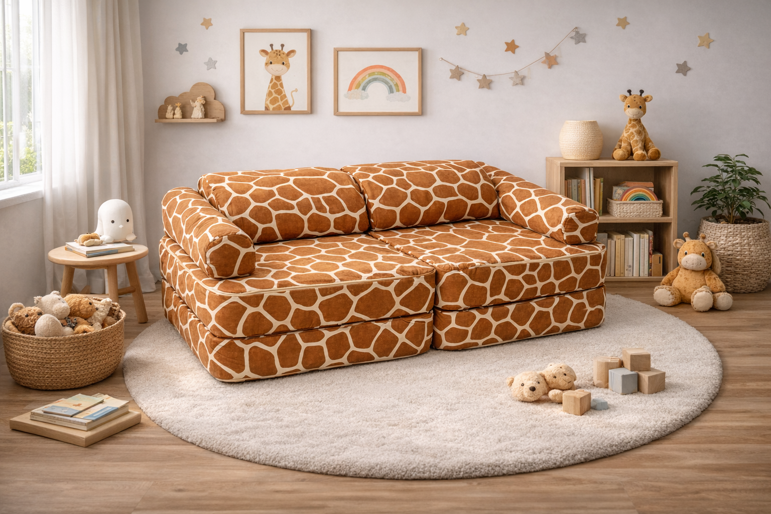 Kompaktes Kindersofa Giraffe – Ansicht 2