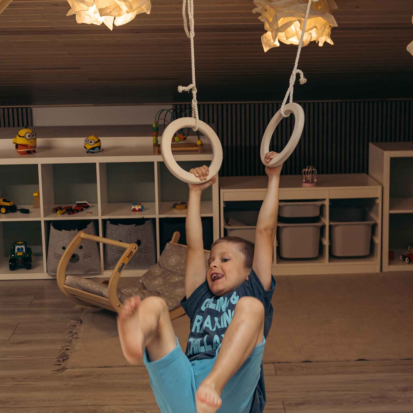 Gymnastics rings for children