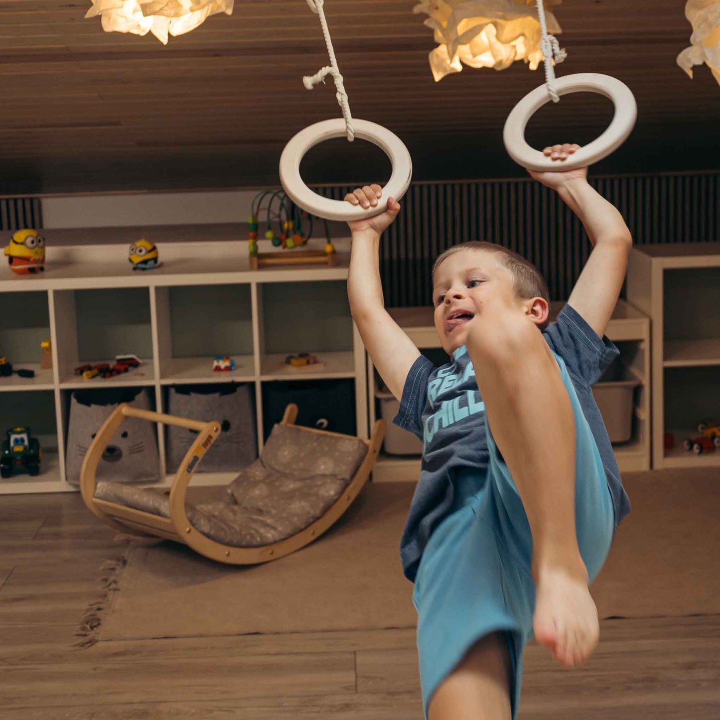 Gymnastics rings for children