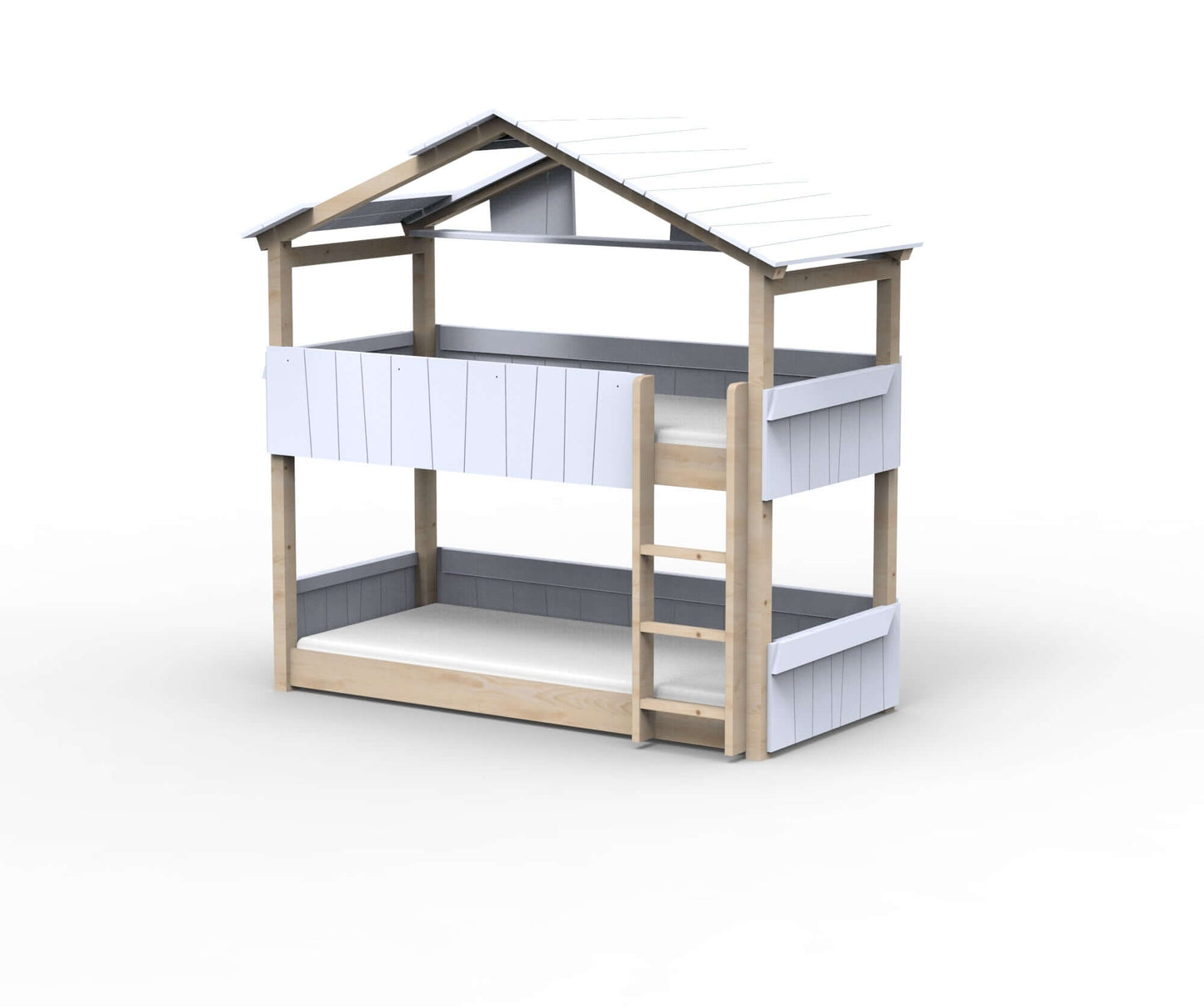 Starlight Haus-Etagenbett für Kinder mit Dach