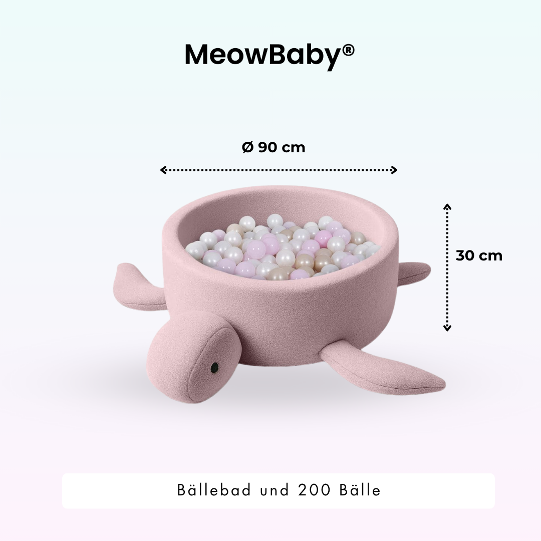 Bällebad Schildkröte Shelly Bouclé, 200 Bälle - eigene Farbauswahl