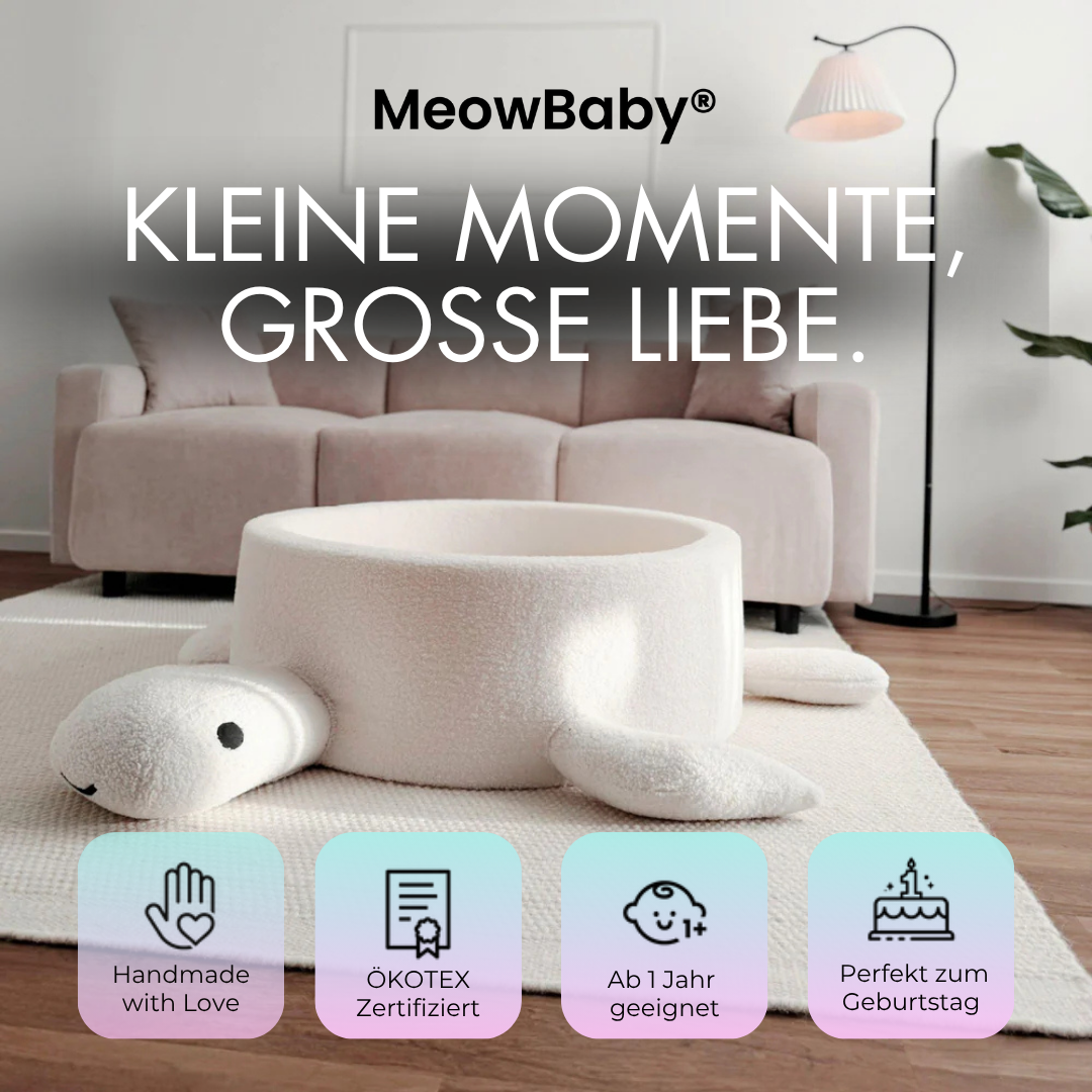 Bällebad Schildkröte Shelly Bouclé, 200 Bälle - eigene Farbauswahl