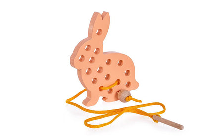 Schnurspielzeug Hase