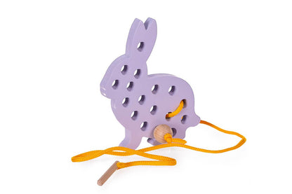 Schnurspielzeug Hase