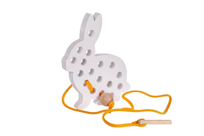Schnurspielzeug Hase