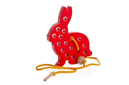 Schnurspielzeug Hase