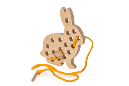 Schnurspielzeug Hase