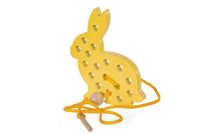 Schnurspielzeug Hase