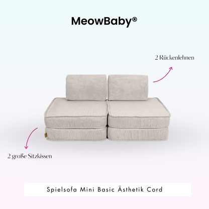 Spielsofa Ästhetik Cord Mini Basic - Classic Cord Edition