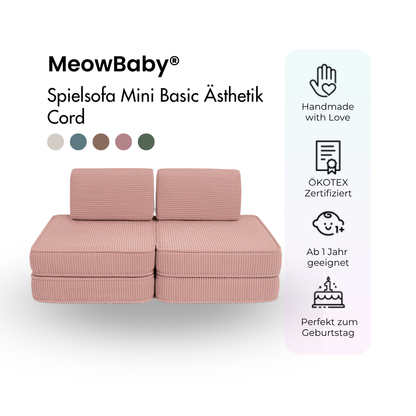 Spielsofa Ästhetik Cord Mini Basic - Classic Cord Edition