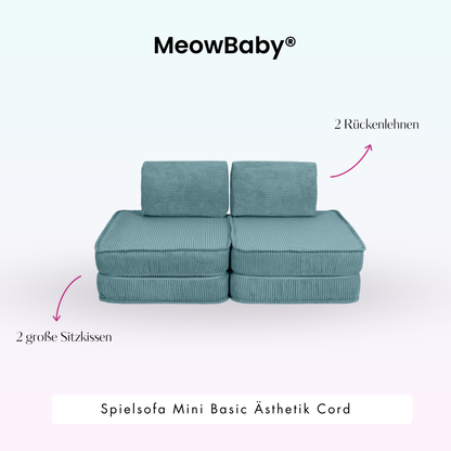 Spielsofa Ästhetik Cord Mini Basic - Classic Cord Edition