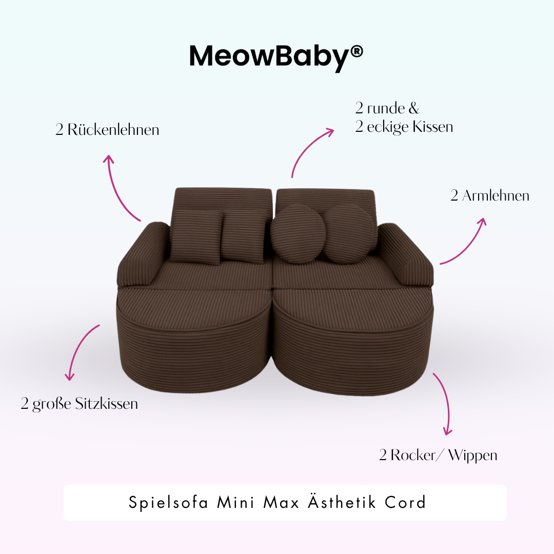 Spielsofa Ästhetik Cord Mini Max - Classic Cord Edition