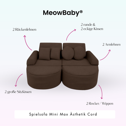 Spielsofa Ästhetik Cord Mini Max - Classic Cord Edition