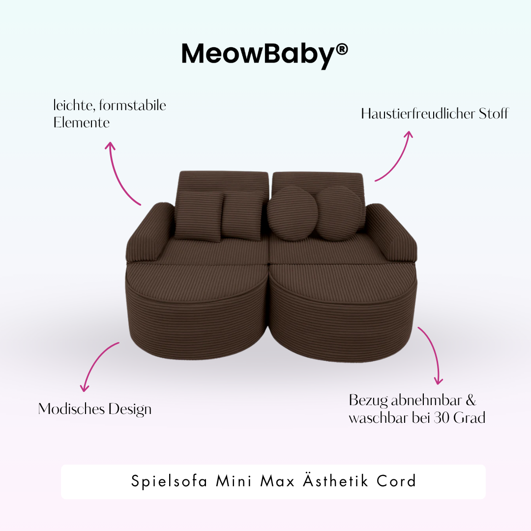 Spielsofa Ästhetik Cord Mini Max - Classic Cord Edition