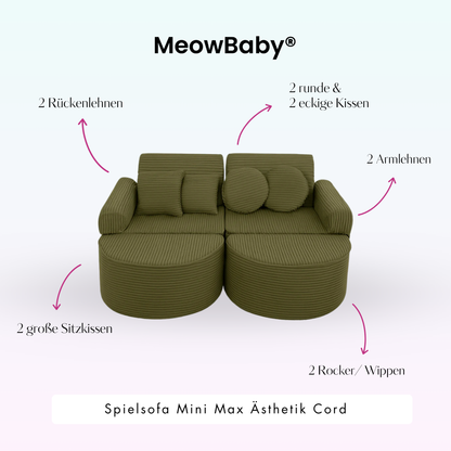 Spielsofa Ästhetik Cord Mini Max - Classic Cord Edition
