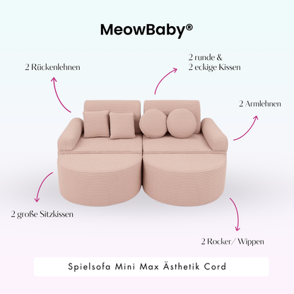 Spielsofa Ästhetik Cord Mini Max - Classic Cord Edition