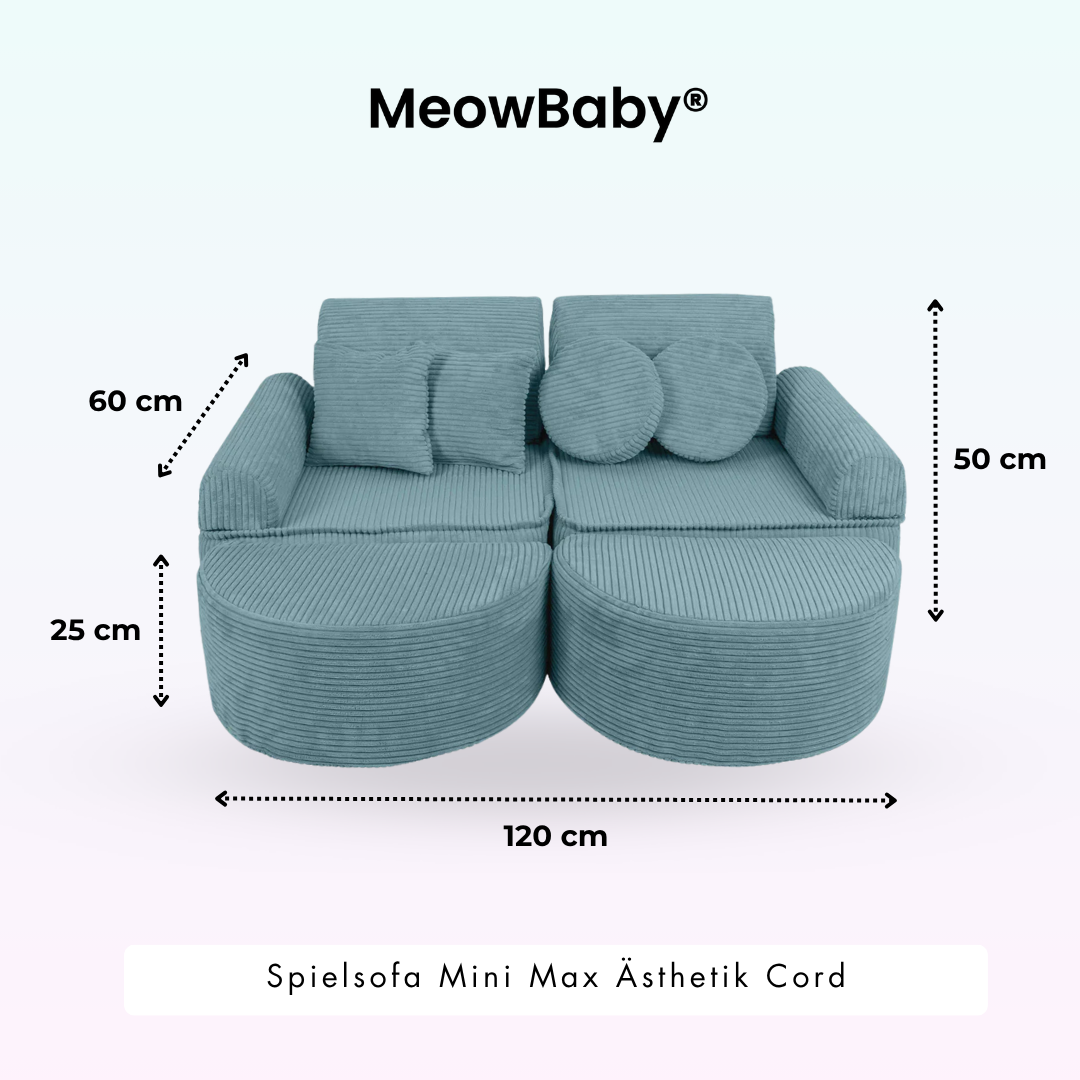 Spielsofa Ästhetik Cord Mini Max - Classic Cord Edition