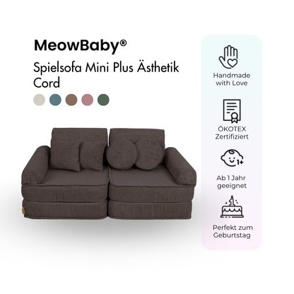 Spielsofa Ästhetik Cord Mini Plus - Classic Cord Edition