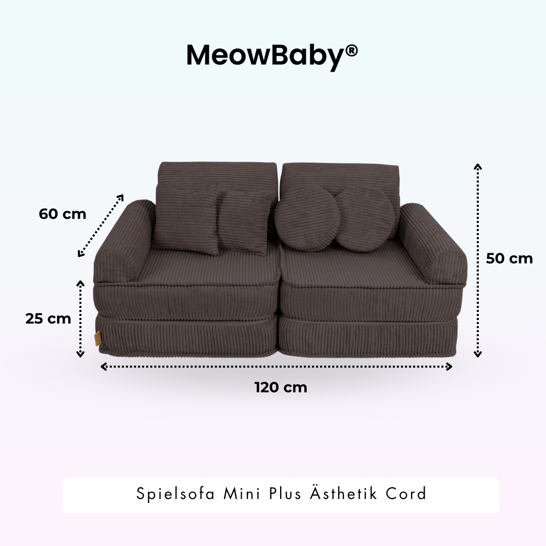Spielsofa Ästhetik Cord Mini Plus - Classic Cord Edition