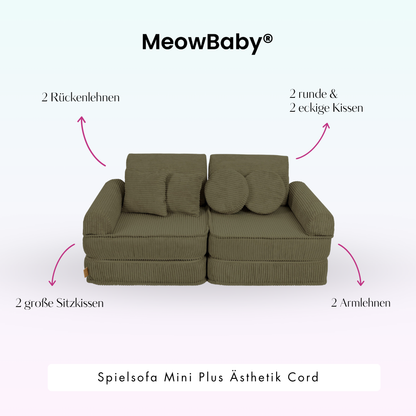 Spielsofa Ästhetik Cord Mini Plus - Classic Cord Edition