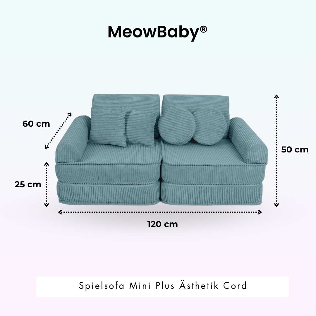 Spielsofa Ästhetik Cord Mini Plus - Classic Cord Edition