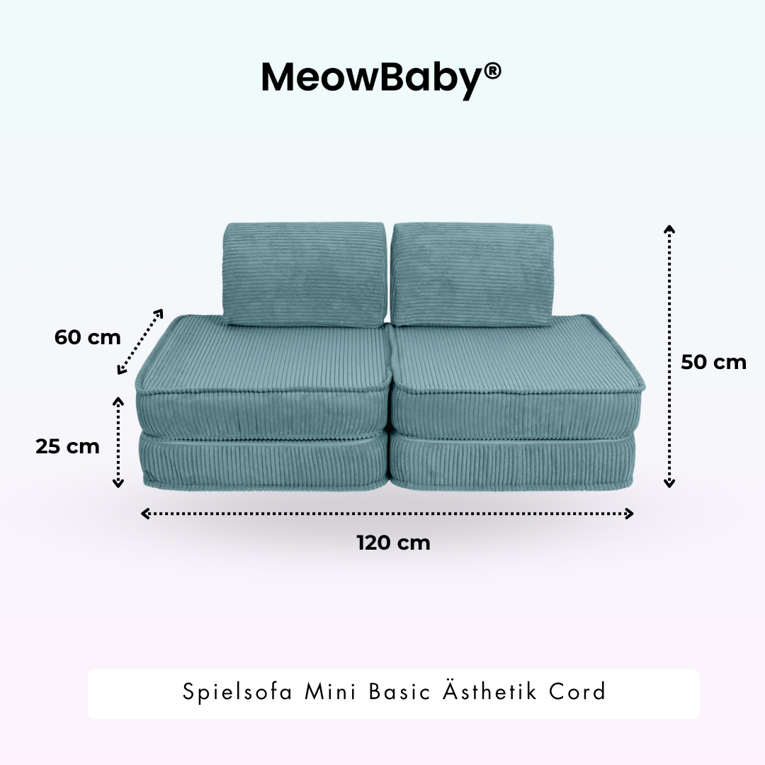 Spielsofa Ästhetik Cord Mini Basic - Classic Cord Edition