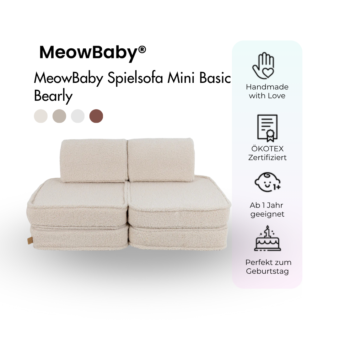Spielsofa Mini Basic Bearly - Soft Teddy Edition