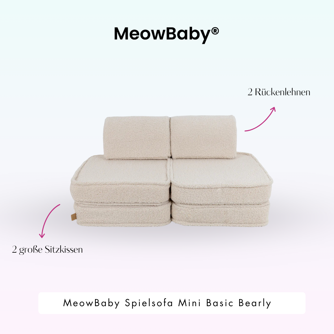Spielsofa Mini Basic Bearly - Soft Teddy Edition