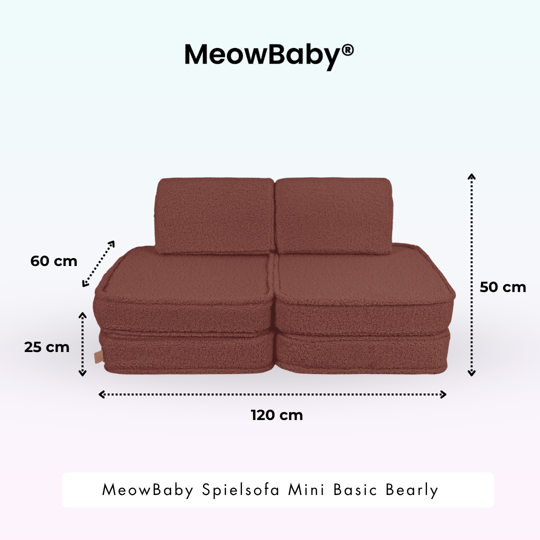 Spielsofa Mini Basic Bearly - Soft Teddy Edition