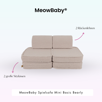 Spielsofa Mini Basic Bearly - Soft Teddy Edition