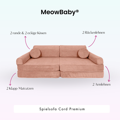 Spielsofa Cord Premium - Slim Cord Edition