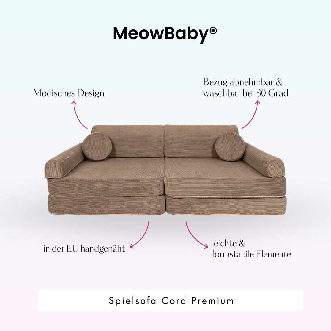 Spielsofa Cord Premium - Slim Cord Edition