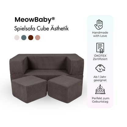 Spielsofa Ästhetik Cord Cube - Classic Cord Edition