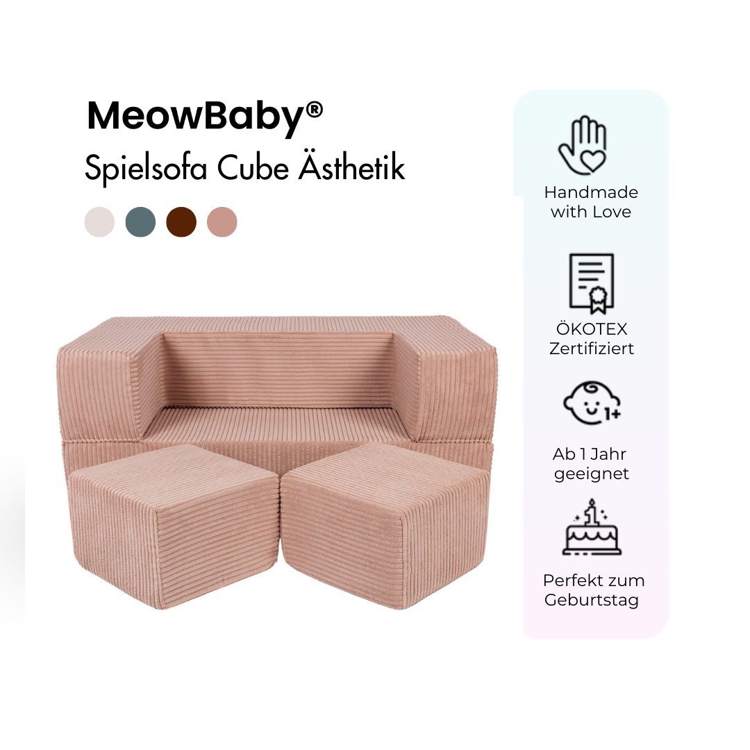 Spielsofa Ästhetik Cord Cube - Classic Cord Edition