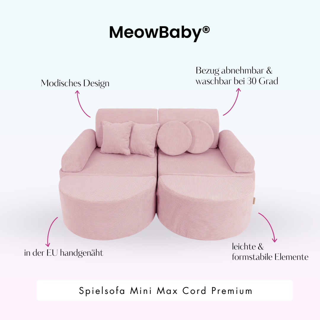 Spielsofa Mini Max Cord Premium - Slim Cord Edition