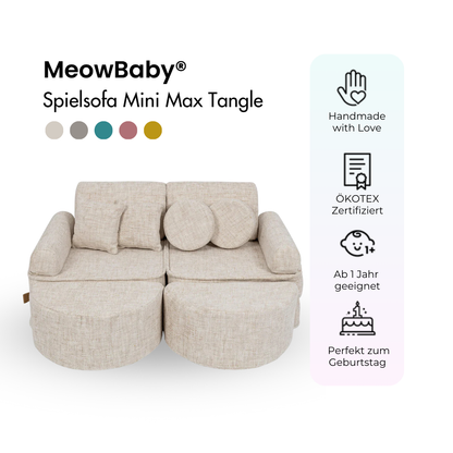 Spielsofa Mini Max Tangle - Cozy Chenille Edition