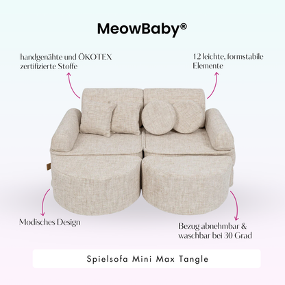 Spielsofa Mini Max Tangle - Cozy Chenille Edition