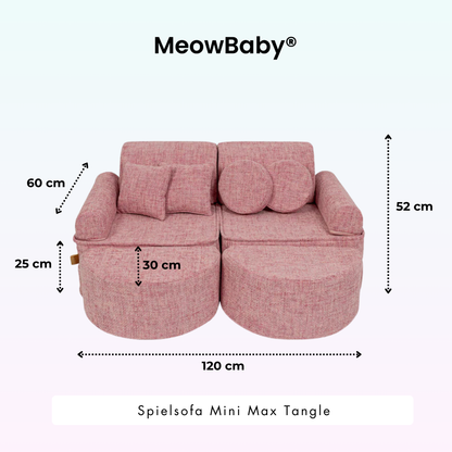 Spielsofa Mini Max Tangle - Cozy Chenille Edition
