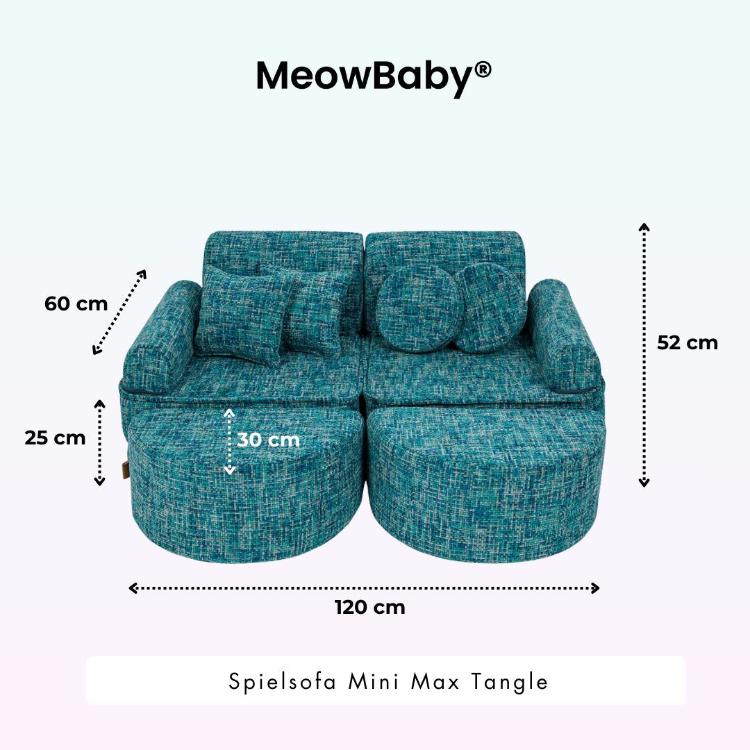 Spielsofa Mini Max Tangle - Cozy Chenille Edition